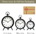 Classic Black Desk Clock on Stand, Ornamental Desk and Shelf Clock，De... - Image 4