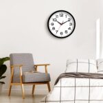 Wall Clock Silent Non-Ticking Fashionable Clock Battery Operated 8 Inch Sma... - Image 3
