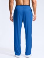 Pudolla Males's Light-weight Mesh Sweatpants Unfastened Match Open Backside Athlet... - Image 3