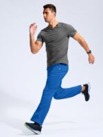 Pudolla Males's Light-weight Mesh Sweatpants Unfastened Match Open Backside Athlet... - Image 7