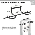 NOWAKE Pull up bar For Doorway,300lbs Heavy Responsibility Adjustable Width Port... - Image 5