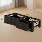 28" Washer and Dryer Pedestals with Drawer- Laundry Pedestal Stand for... - Image 6