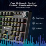 KOORUI Wired Gaming Keyboards with Brown Change,Scorching-Swap Mechanical Ke... - Image 3