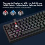 KOORUI Wired Gaming Keyboards with Brown Change,Scorching-Swap Mechanical Ke... - Image 4