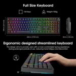 KOORUI Wired Gaming Keyboards with Brown Change,Scorching-Swap Mechanical Ke... - Image 7