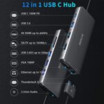 MacBook Professional Docking Station Twin Monitor HDMI Adapter,12 in 1 USB C Advert... - Image 3