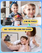 Youngsters Digital camera On the spot Print, LETSHAHA Christmas Birthday Items for Toddl... - Image 4