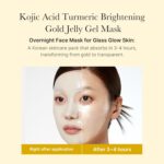 medicube Kojic Acid Turmeric Brightening Gold Jelly Gel Masks | Overnig... - Image 3