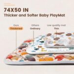 Child Play Mat, 74" × 50“ PlayMat for Playpen, Child Playmat for Ground, ... - Image 5
