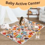 Child Play Mat, 74" × 50“ PlayMat for Playpen, Child Playmat for Ground, ... - Image 8