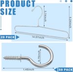 20 Pack Cupboard Door Portray Hanger 14.57 x 5.24 in Door Portray Bra... - Image 3