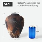 Rustic Vase for Flowers, 8.9'' Brown Farmhouse Ceramic Vases for House ... - Image 8