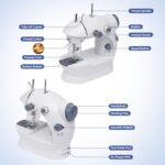 Stitching Machine for Rookies with Enlargement Desk Foot Pedal 42Pcs Sew... - Image 6