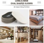 CO-Z Giant Furnishings Sliders - 8 Pack, 6" x 9 1/2" Oval Reusable Furni... - Image 4