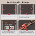 Pull Up Bar for Doorway, Adjustable Door Body Pull Up and Chin Up Bar... - Image 10