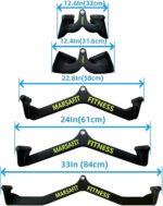 House Gymnasium Health Rowing T-bar V-bar Pulley Cable Machine Attachment, B... - Image 3