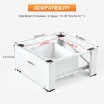 SKM Washer and Dryer Pedestals 2-Pack with Drawer - Common Laundry ... - Image 4