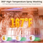 BLITZHOME WiFi Countertop Transportable Dishwasher, Sensible 9 Applications, 167℉ ... - Image 7