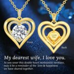 Moissanite Coronary heart Pendant Necklaces for Girls, 925 Sterling Silver Neck... - Image 4