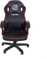 Minecraft Gaming Chair Black-Pink, Ergonomic Design, Top Adjustable,... - Image 3