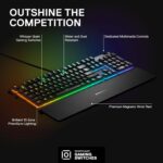 SteelSeries Apex 3 RGB Gaming Keyboard – 10-Zone RGB Illumination – IP... - Image 4