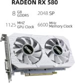 QTHREE Radeon RX 580 Graphics Card,8GB,256Bit,2048SP,GDDR5,DP,HDMI,DVI... - Image 3