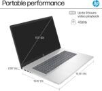 HP 17.3 Inch Laptop computer Enterprise and College students Laptops, 17 in FHD Show, ... - Image 5