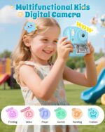 W & O On the spot Print Digicam for Children, 2.5K UHD On the spot Print Digital Ca... - Image 3