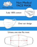 Fruit of the Loom Reusable Cotton Face Masks - 50 Rely Multipacks - Image 6