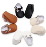 HONGTEYA Toddler Child Woman Mary Janes Flats PU Leather-based Non-Slip Comfortable So... - Image 6