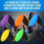 Wettarn 24 Pcs Core Sliders for Working Out Belly Train Gliding... - Image 3