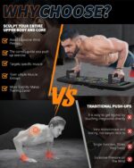 Strong Push Up Board,Dwelling Health club,16 in 1 Dwelling Exercise Gear Multi-Func... - Image 4