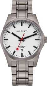 BERNY Automated Titanium Look ahead to Males 10ATM Waterproof Basic Males's ... - Image 10