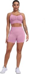 CHRLEISURE Girls's 4 Packs Exercise Health club Shorts, Excessive Waisted Butt Lifti... - Image 4