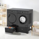 2 Pack Laundry Pedestals with Drawer, 29'' x 29'' x14.3'', Heavy-Responsibility ... - Image 3