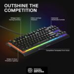 SteelSeries Apex 3 TKL RGB Gaming Keyboard – Tenkeyless Compact Type F... - Image 4