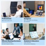 InnoView 23.8" Twin Transportable Monitor 100% sRGB 3840x2160P 4K 315°Adjus... - Image 5