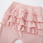 Fullfamous Child Lady's 3pc Rib Frill Lengthy Sleeve Romper and Pant Set - Image 6