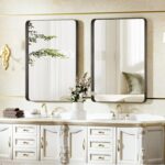 Rest room Mirror 20x30 inch, Black Attractive Deep Body Wall Mirror, Mod... - Image 8