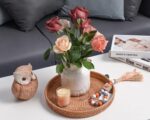 Quoowiit Ceramic Rustic Farmhouse Vase, Distressed Ornamental Flower V... - Image 8