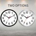 Wall Clock Fashionable 8 Inch Battery Operated Silent Non Ticking Small Ana... - Image 3