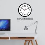 Wall Clock Fashionable 8 Inch Battery Operated Silent Non Ticking Small Ana... - Image 5