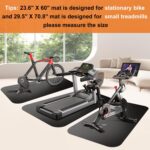 Bike Mat,Treadmill Mat,For Strolling Pad,Elliptical,Train Bikes, Stat... - Image 3