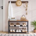 HOOBRO Shoe Bench, 3-Tier Shoe Rack with Oxford Material Cabinets, 29.5" ... - Image 3