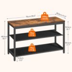 HOOBRO Shoe Bench, 3-Tier Shoe Rack with Oxford Material Cabinets, 29.5" ... - Image 4