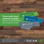 Gaiam Restore Power and Flexibility Resistance Band Equipment Set - Image 4