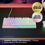 SteelSeries Apex 3 TKL White RGB Gaming Keyboard — Tenkeyless Compact ... - Image 3