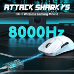 ATTACK SHARK V5 Wi-fi Gaming Mouse with 42000 DPI -PAW3950 MAX Sens... - Image 3