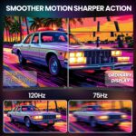 CRUA 34" Curved Gaming Monitor, IPS WQHD(3440x1440P) 120Hz 1900R 21:9 ... - Image 4