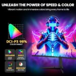 CRUA 34" Curved Gaming Monitor, IPS WQHD(3440x1440P) 120Hz 1900R 21:9 ... - Image 5